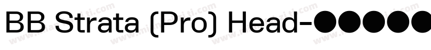 BB Strata (Pro) Head字体转换